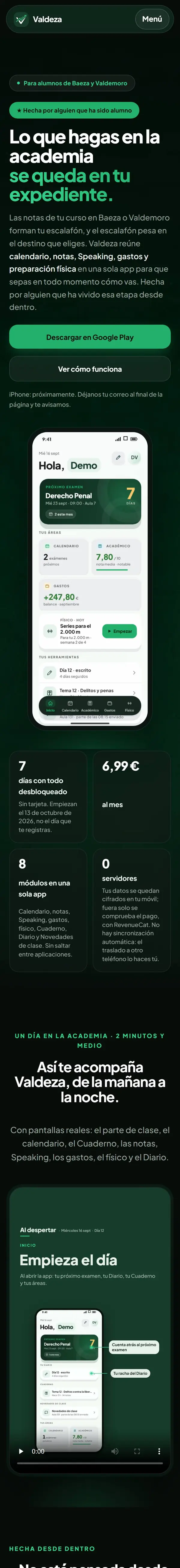 valdeza.app en el móvil